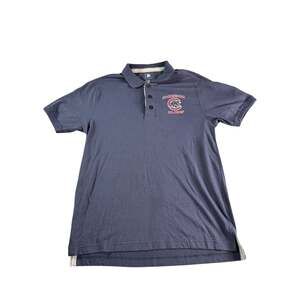 Chicago Cubs MLB Genuine Merchandise Polo Shirt Mens M Navy Blue Baseball